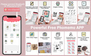 Phomemo T02 Wireless Pocket Thermal Printer Portable Mini Wirelessly BT Connect 203dpi Photo Label Memo List Printing Clearly Ewkiki