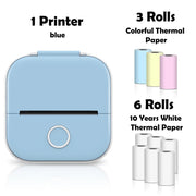 Phomemo T02 Pocket Printer Photo Journal Printing 53mm Sticker Labels Wireless Connection No-Ink Thermal Printing Long Battery Ewkiki