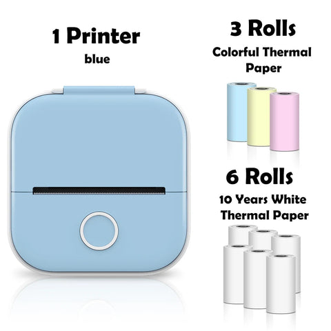 Phomemo T02 Pocket Printer Photo Journal Printing 53mm Sticker Labels Wireless Connection No-Ink Thermal Printing Long Battery Ewkiki