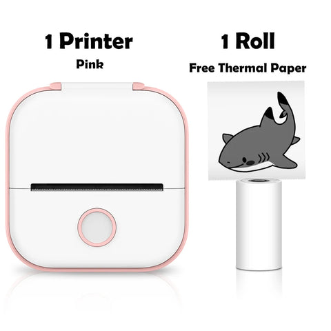Phomemo T02 Pocket Printer Photo Journal Printing 53mm Sticker Labels Wireless Connection No-Ink Thermal Printing Long Battery Ewkiki