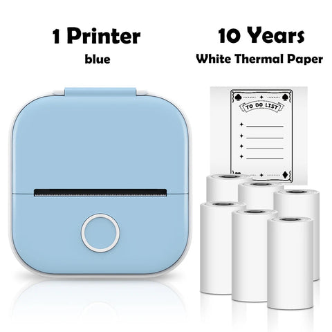 Phomemo T02 Pocket Printer Photo Journal Printing 53mm Sticker Labels Wireless Connection No-Ink Thermal Printing Long Battery Ewkiki
