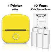 Phomemo T02 Pocket Printer Photo Journal Printing 53mm Sticker Labels Wireless Connection No-Ink Thermal Printing Long Battery Ewkiki