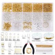 Jewelry Making Supplies Kit with Jewelry Tools, Jewelry Copper Wires Thread and Jewelry Findings for Jewelry Repair and Beading Ewkiki