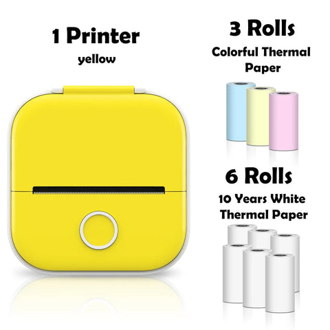 Phomemo T02 Pocket Printer Photo Journal Printing 53mm Sticker Labels Wireless Connection No-Ink Thermal Printing Long Battery Ewkiki