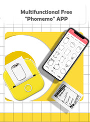 Phomemo T02 Pocket Printer Photo Journal Printing 53mm Sticker Labels Wireless Connection No-Ink Thermal Printing Long Battery Ewkiki