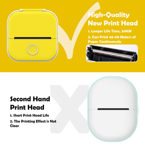 Phomemo T02 Pocket Printer Photo Journal Printing 53mm Sticker Labels Wireless Connection No-Ink Thermal Printing Long Battery Ewkiki