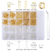 Jewelry Making Supplies Kit with Jewelry Tools, Jewelry Copper Wires Thread and Jewelry Findings for Jewelry Repair and Beading Ewkiki