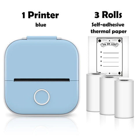 Phomemo T02 Pocket Printer Photo Journal Printing 53mm Sticker Labels Wireless Connection No-Ink Thermal Printing Long Battery Ewkiki