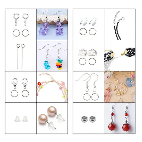 Jewelry Making Supplies Kit with Jewelry Tools, Jewelry Copper Wires Thread and Jewelry Findings for Jewelry Repair and Beading Ewkiki