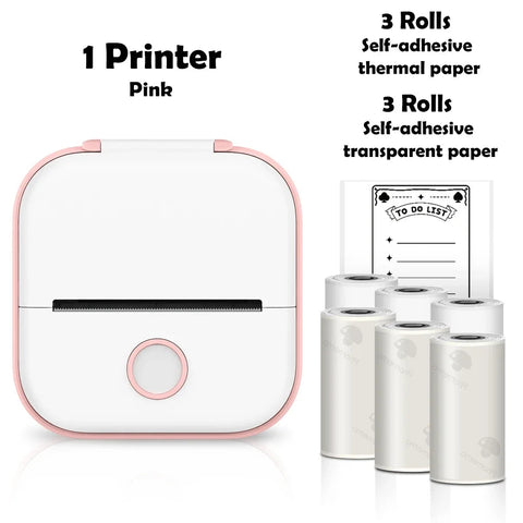 Phomemo T02 Portable Mini Wireless Thermal Pocket Printer Self-adhesive Stickers Use for DIY,Journal Sticker impresora portátil Ewkiki