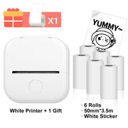 Phomemo T02 Wireless Pocket Thermal Printer Portable Mini Wirelessly BT Connect 203dpi Photo Label Memo List Printing Clearly Ewkiki