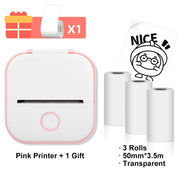 Phomemo T02 Wireless Pocket Thermal Printer Portable Mini Wirelessly BT Connect 203dpi Photo Label Memo List Printing Clearly Ewkiki