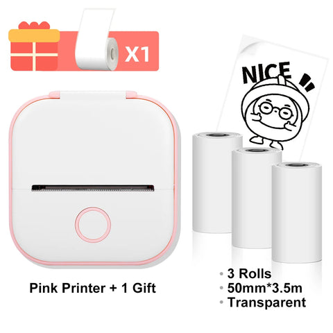 Phomemo T02 Wireless Pocket Thermal Printer Portable Mini Wirelessly BT Connect 203dpi Photo Label Memo List Printing Clearly Ewkiki