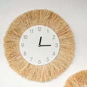 Boho Home Decoration Straw Hand-woven Mirror Wall Decoration Home Decoration Mirrors Bedroom  Macrame Wall Hanging - Ewkiki