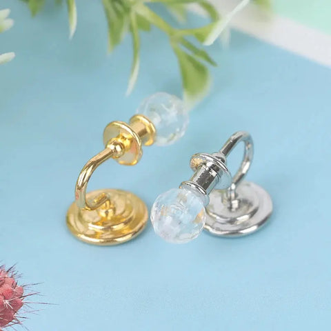 1Pair 1:12 Dollhouse Miniature Crystal Wall Light Lamp Model Doll House Decor - Ewkiki