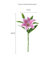 Artificial Lily Flower Wedding Home Decoration Fake Flowers High Quality Luxury Home Decoration Flower Arrangement Wedding - Ewkiki