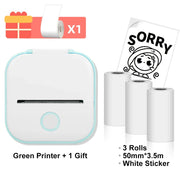 T02 Mini Thermal Printer Phomemo T02 Sticker Maker Machine Portable Bluetooth Pocket Printer Study Supplies for Photos Notes Ewkiki