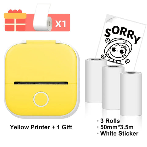 T02 Mini Thermal Printer Phomemo T02 Sticker Maker Machine Portable Bluetooth Pocket Printer Study Supplies for Photos Notes Ewkiki