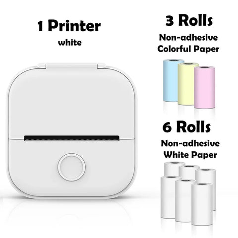 Phomemo T02 Portable Mini Wireless Thermal Pocket Printer Self-adhesive Stickers Use for DIY,Journal Sticker impresora portátil Ewkiki