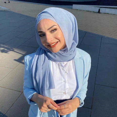 Fashion Beautiful Hijab Scarf Hijab Fashion Arabic Scarfs Plain Chiffon Hijab Scarf Ewkiki