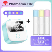 Phomemo T02 Pocket Printer Mini Portable Label Maker Self-adhesive Sticker mini impresora portatil impresora etiqueta adhesivas Ewkiki