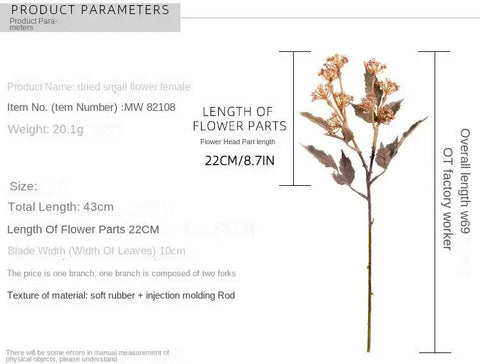 43cm Artificial Flower Fake Flower INS Style Home Decoration Plantas Artificiales Para Decoracion Home Decoration Accessories - Ewkiki