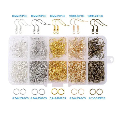 Jewelry Making Supplies Kit with Jewelry Tools, Jewelry Copper Wires Thread and Jewelry Findings for Jewelry Repair and Beading Ewkiki