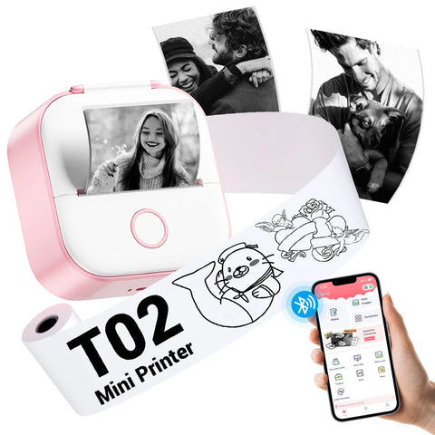 Phomemo T02 Pocket Printer Mini Portable Label Maker Self-adhesive Sticker mini impresora portatil impresora etiqueta adhesivas Ewkiki