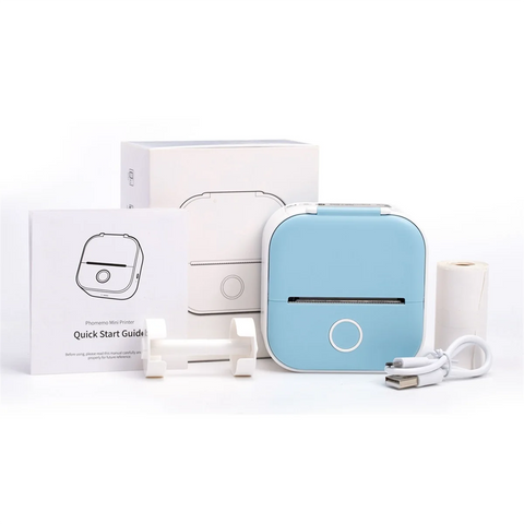 AT42 Portable Mini Thermal Label Printer Home Photo Printer Student Wrong Question Printer Mini Label Printer Price Tag,A Ewkiki