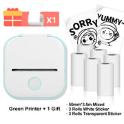 Phomemo T02 Wireless Pocket Thermal Printer Portable Mini Wirelessly BT Connect 203dpi Photo Label Memo List Printing Clearly Ewkiki