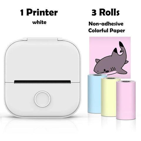 Phomemo T02 Portable Mini Wireless Thermal Pocket Printer Self-adhesive Stickers Use for DIY,Journal Sticker impresora portátil Ewkiki