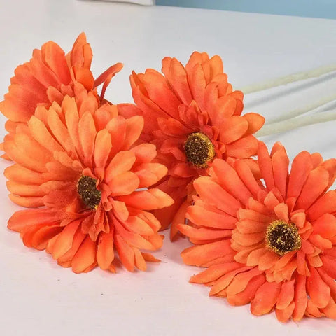 1 Bundle Silk Gerbera Wedding Home Decoration Artificial Flowers Home Decoration Sunflower Artificial Flowers - Ewkiki
