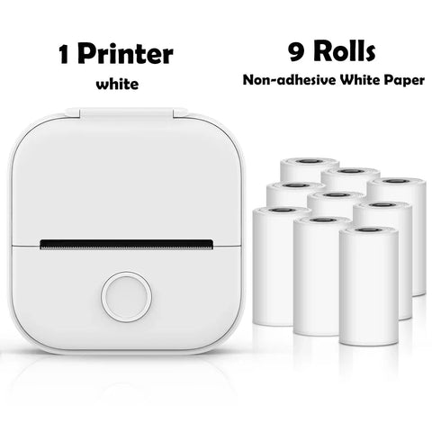 Phomemo T02 Portable Mini Wireless Thermal Pocket Printer Self-adhesive Stickers Use for DIY,Journal Sticker impresora portátil Ewkiki