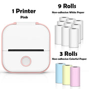 Phomemo T02 Portable Mini Wireless Thermal Pocket Printer Self-adhesive Stickers Use for DIY,Journal Sticker impresora portátil Ewkiki