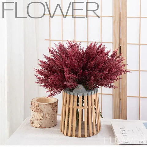 35cm Artificial Flower Fine Rime Wedding Home Decoration Long Handle Bunch INS Artificial Flower Home Decoration Wedding - Ewkiki