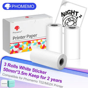 Phomemo T02 Wireless Pocket Thermal Printer Portable Mini Wirelessly BT Connect 203dpi Photo Label Memo List Printing Clearly Ewkiki