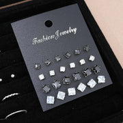 51 Pcs/Set Silver Color Chic Jewelry Set For Women Fashion Butterfly Heart Pearl Necklaces, Earrings, Rings, Match Daily Outfits Ewkiki