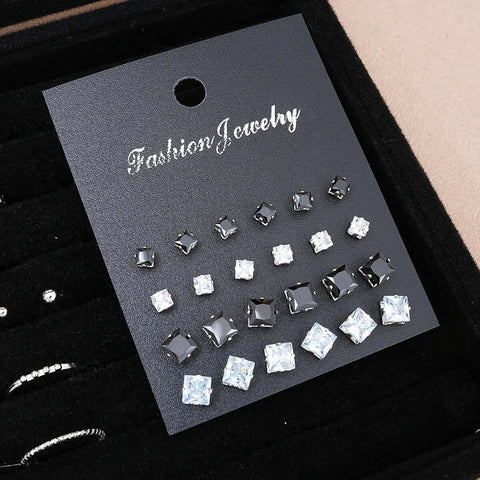 51 Pcs/Set Silver Color Chic Jewelry Set For Women Fashion Butterfly Heart Pearl Necklaces, Earrings, Rings, Match Daily Outfits Ewkiki