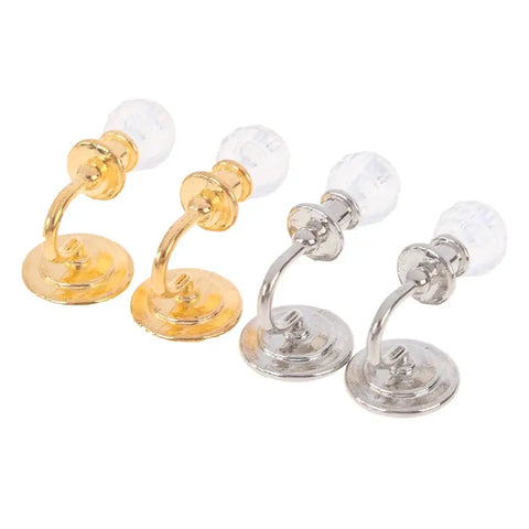 1Pair 1:12 Dollhouse Miniature Crystal Wall Light Lamp Model Doll House Decor - Ewkiki