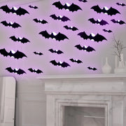 Halloween LED Bats Light Wall Decor,Realistic PVC 3D Bats Sticker Lights for Home Indoor Outdoor Halloween Party Wall Decoration