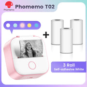 Phomemo T02 Pocket Printer Mini Portable Label Maker Self-adhesive Sticker mini impresora portatil impresora etiqueta adhesivas Ewkiki