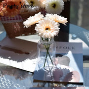 Artificial Silk Gerbera Flowers Wedding Home Decoration Fake Daisy Chrysanthemum Party Home Decoration 3Pcs 6Pcs Batch of 23cm - Ewkiki
