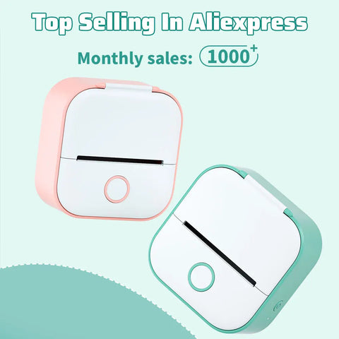 Phomemo T02 Pocket Printer Mini Portable Label Maker Self-adhesive Sticker mini impresora portatil impresora etiqueta adhesivas Ewkiki