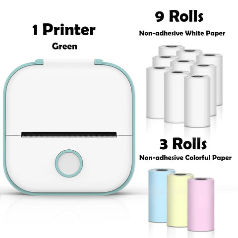 Phomemo T02 Portable Mini Wireless Thermal Pocket Printer Self-adhesive Stickers Use for DIY,Journal Sticker impresora portátil Ewkiki