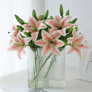 Artificial Lily Flower Wedding Home Decoration Fake Flowers High Quality Luxury Home Decoration Flower Arrangement Wedding - Ewkiki