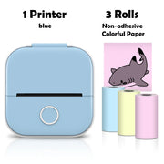 Phomemo T02 Pocket Printer Photo Journal Printing 53mm Sticker Labels Wireless Connection No-Ink Thermal Printing Long Battery Ewkiki
