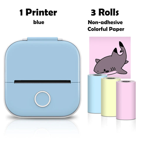 Phomemo T02 Pocket Printer Photo Journal Printing 53mm Sticker Labels Wireless Connection No-Ink Thermal Printing Long Battery Ewkiki