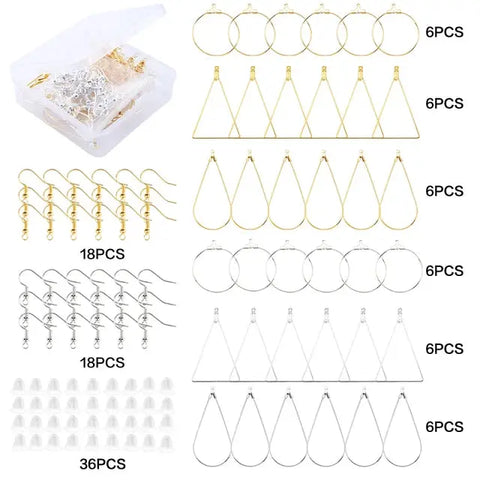 Jewelry Making Supplies Kit with Jewelry Tools, Jewelry Copper Wires Thread and Jewelry Findings for Jewelry Repair and Beading Ewkiki