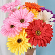 1 Bundle Silk Gerbera Wedding Home Decoration Artificial Flowers Home Decoration Sunflower Artificial Flowers - Ewkiki
