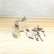 Dollhouse Mini Maintenance kit Model Dolls House Decor - Ewkiki